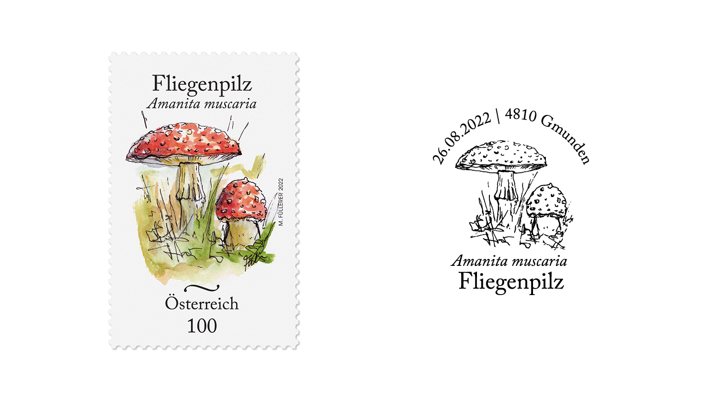 Fly agaric special stamp